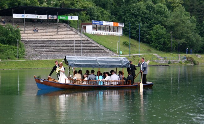 Wedding party at Bled Image