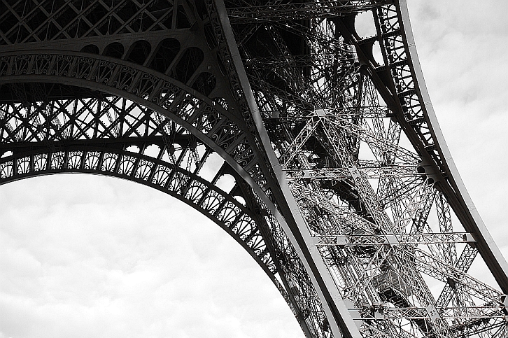 The Eiffel Tower - intricate iron embroidery